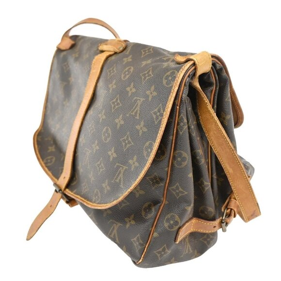 LOUIS VUITTON Saumur 35 Shoulder Bag Monogram Leather BN France M42254 39TA086 - Picture 4 of 16